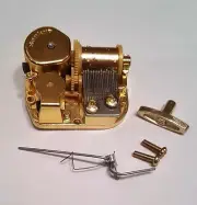 Sankyo 18 Note Music Box Movement With Reuge Wire Stopper-"Sand Man"