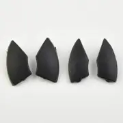 4 Pack of sleek Removal Black Mould Covers for Fiat 500 CD Button Trims