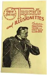 TRICKS AND ILLUSIONETTES BOOK Booklet Illusions Stage Magic Box Silk Tube Dove