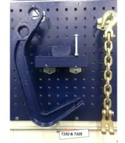 Mo-Clamp Style 6410, 4151 FRAME MACHINE JUMBO DEEP HOOK 2 PADS + CLAW HOOK CHAIN