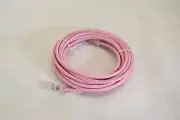 14 Foot Cat5E Non Booted Unshielded Network Patch Cable Pink FC