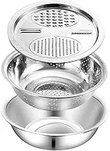 LCSVCCXA 3 in 1 Vegetable Cutter Drain Basket, Bowl of Salad Manufacturer in The Vegetable Slice,