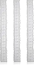SAVITA 3pcs Irregular Edge Ruler, Metal Craft Ruler 8.4 x 1 Inch, Silver, Carbon Steel, Compatible with Die Cutting Machines, Perfect for Scrapbooking, Card Making, Cutting Dies Tool