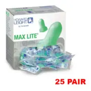 Howard Leight LPF-1 MAX LITE Uncorded Earplugs (25 PAIR)