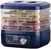 5 Trays Electric Food Dehydrator, Mini Fruit Dryer Meat Vegetables Beef Preserver Machine Beaf Jerk, 35-70°C Pet Snack Dryer, Adjustable Thermostat Dehydration Machine, for Beef Jerky Meat Fruit