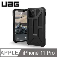 在飛比找PChome24h購物優惠-UAG iPhone 11 Pro 頂級版耐衝擊保護殼-極黑
