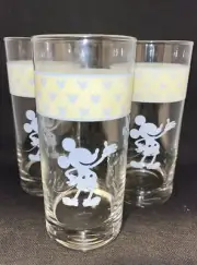WALT DISNEY~ANIMATION STUDIO~MICKEY MOUSE SILHOUETTE~DRINKING GLASSES~SET OF 3