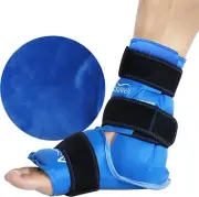 Atsuwell Ankle Foot Ice Pack Wrap, Reusable Ice Pack for Ankle Foot, Large Gel C