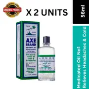 2X Axe Brand Universal Oil Relief Colds Headache Motion Sickness Dizziness 56mL