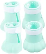Happyyami 4pcs Silicone Cat Foot Cover Cat Nails Boots Cats Feet Protective Cover Cat Booties Cutting Supplies Cat Boots for Grooming Cat Shoes for Cats Use
