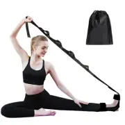 Yoga Straps for Stretching with Loops, Leg Stretching Strap Non-Elastic Stret...