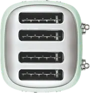 Smeg TOASTER 50's STYLE 4 SLOT PASTEL GREEN