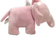 Baby Ganz Plush Pink Elephant Noahs Ark Waggle Head Jingles Baby Plushie Lovey