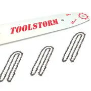 12" BAR & 3 CHAIN For TOOLSTORM 4-STROKE Brush Cutter Chainsaw Trimmer Backpack