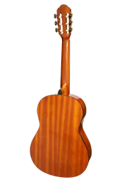 Martinez G-Series Left Handed Full Size Electric Classical Guitar with Tuner (Natural-Gloss)