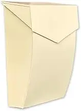 NACH Mailboxes for Outside Wall Mount, 4.8 x 10 x 13 inch Cream Wall Mounted Mailboxes for Outside, Waterpoof Mailbox for House - The Bradley Large Mail Box