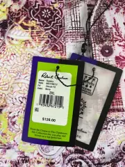 NWT Robert Graham Clubhouse GENEVA Abstract Performance Golf Polo BERRY XXL