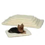 Dog Beds Double Sided Sherpa Plush Warm Furniture Cover Crate Mat Choose Size