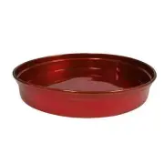 Classic Drinks Tray Red Aluminium 50x330mm Bar Serving Glass Drink Barware