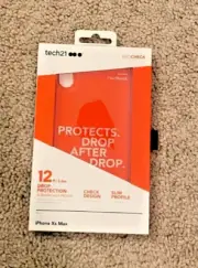 Tech21 Evo Check Series Gel Case for Apple iPhone Xs Max - Red
