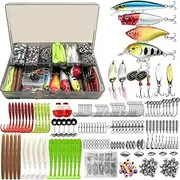 Proxima Direct 354PCS Fishing Lure Tackle Bait Kit for Starter Freshwater Fishing, Economic/Giftable/Premium Fishing Gear Set Available, Perfect Fishing Presents