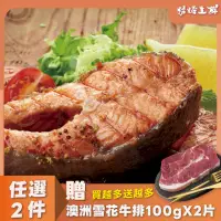 在飛比找PChome24h購物優惠-【12片組】超大厚切鮭魚切片(300g/1片)