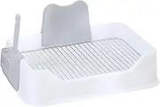 Fzaqwen Portable Dog Potty Solution for Small Breeds, Indoor Pee Tray, White