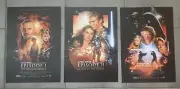 Star Wars prequels 3x high quality A3 posters , phantom menace etc