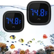 Upgraded Aquarium Thermometer, 2 Pack Digital Fish Tank Thermometer, Large LE...