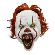 Pennywise Mask With Red LED Eyes Halloween Stephen King IT Chapter II Horror