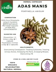[idHerb] 100-800 Capsules Aniseed Sweet Fennel Pimpinella Anisum WildCrafted