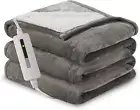 Electric Blanket Twin Size 62" X 84" Thickened Flannel and Sherpa Heated Blanket