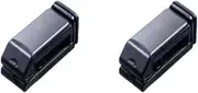 2 Set of Portable Phone Holder Stand Durable and Stable Fixation Daily Non-Sliding Phone Holder Portable Office Light Weight Black, Black 2Set