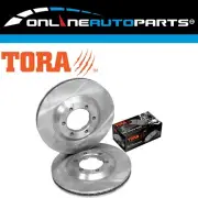 2 Front Disc Rotors + Brake Pads for Holden RC Colorado Isuzu DMax 2008~12 D-Max (for: Isuzu)