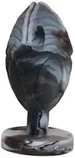[Generic] Platinum Liquid Silicone Stretcher Alien Egg 10 Inch - Black Swirl