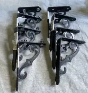National 5X3-1/2 Matte Blk Orn Shelf Bracket (8)