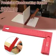 200mm Carpenter Triangle Ruler 90° Right Angle Try Square Woodworking Measuring