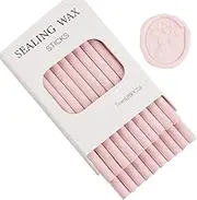 Pink Wax Seal Sticks, ONWINPOR 20pcs Glue Gun Wax Sealing Sticks for Wax Seal Stamp, Wedding Invitations, Envelope Letter Sealing (20, Floral Pink)