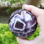 『靖靖水晶礦石』紫水晶球 夢幻紫晶球 紫水晶 虎牙紫水晶球