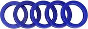 X AUTOHAUX Universal Oil Seal UN Lip Seal Ring Rotary Shaft Seal 48x63x10mm High Pressure TPU Blue 5 Pcs