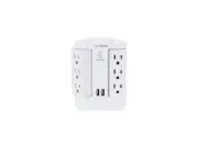 CyberPower CSP600WSURC2 6-Outlet Swivel Professional Surge Protector Wall Tap wi