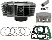65.5mm Big bore Motorcycle Cylinder Kit for XR150 CBF150 Upgrade CBF185 CBF200 XR185 XR200 Modified Engine Parts Motorcycle Accessories(Silver)