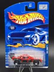 Hot Wheels Mainline 2001 Blue Card Collector # 127 Roll Cage Dune Buggy Red ORSB