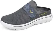 [ZPLMIDE] Men's Comfort Breathable Support Sports Slip-On Sandals, Closed Toe Slippers Arch Support Athletic Sandals for Men
