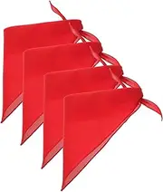 CORHAD 4Pcs Large Dog Triangle Scarf Washable Pet Bandana for Dogs Simple Color Decorative Accessory Easy to Clean and Adjustable for Comfortable Fit for Daily Walks