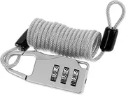 Vaguelly 1Set Adjustable Wire Rope Lock for Luggage Travel Bags and Lockers Theft Cable Lock with Combination Security for Helmets and Outdoor Gear Durable and Portable Design
