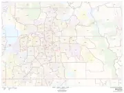 Orange County, Florida ZIP Codes Laminated Wall Map (MSH)