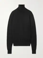 [The Row] The Row - Davos Wool And Cashmere-blend Turtleneck Sweater - Black - small small Black