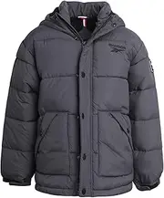 Reebok Boys' Winter Coat - Heavyweight Quilted Puffer Snow Parka - Weather Resistant Ski Jacket for Boys (8-20)