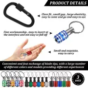 19Pcs 1/4 Inch Hex Shank Screwdriver Bit Holder Aluminum Alloy Extension·-